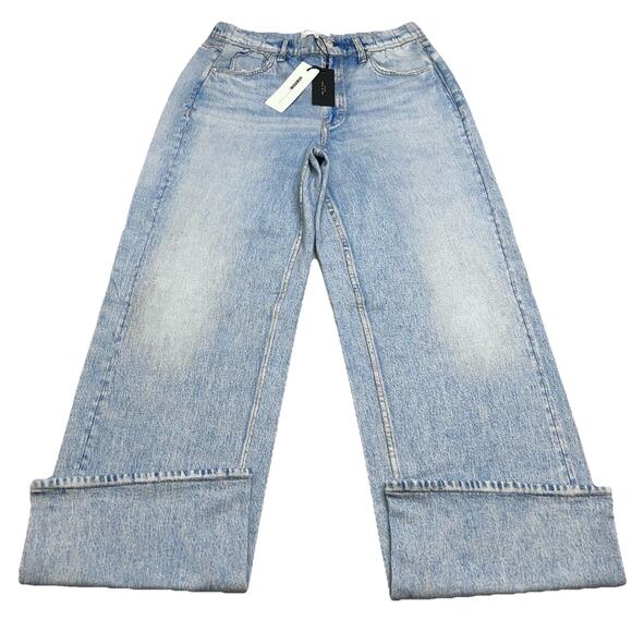 rag & bone Pants - Rag & Bone Womens Jeggings Pants Blue Size M Miramar Terry Pull Wide Leg Cotton